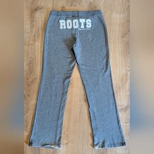 Roots Gray Salt And Pepper Sweatpants with Straight Leg Design Small